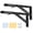Black-16 Inch, variant on Folding Shelf Brackets 10 Inch Heavy Duty Collapsible Bracket Black Diy L For Workbench Table Hinge Max Load: 330lb 2 Pack