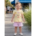 thumbnail image 6 of BemeyourBBs Toddler Baby Girl Back to School Outfit Baby First Day of School Kindergarten Outfit Baby Girl Summer Clothes Bow School Bus Embroidery Short Sleeve T Shirt Tops and Stripe Shorts Set, 6 of 9