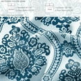 thumbnail image 6 of Exclusivo Mezcla 3-Piece Boho Damask Queen Comforter Set, Microfiber Bedding Down Alternative Comforter for All Seasons with 2 Pillow Shams, Navy Blue, 6 of 7