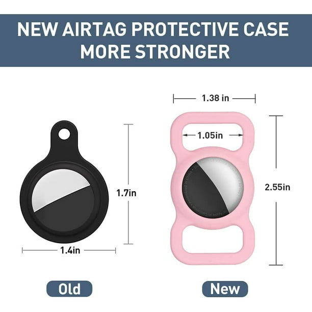 Support de suivi pour collier de chien AirTag, étui Slilcon étanche pour  Air Tag 2021, accessoires AirTag anti-rayures 