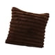thumbnail image 4 of Funda de almohada de felpa de piel sintética, funda de cojín suave de lujo para silla Marrón oscuro, 4 of 9