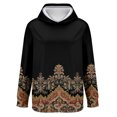 thumbnail image 6 of Bovemsi Sweatshirt for Women Retro Fashion Print Loose Large Sized Casual Long Sleeved Hoodie Comfort Hoodie, 6 of 9