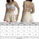 thumbnail image 2 of Top De Malla Transparente Señoras Beach Cover Up Blusa de manga larga Cami Top Streetwear Suit (Oro S) Kuymtek para Mujer oro T L, 2 of 8
