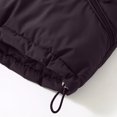 thumbnail image 3 of QSXADF Women's Winter Warm Puffer Vests Stand Collar Quilted Waterproof Zipper Pockets Sleeveless Solid Ladies Outdoor Jacket, 3 of 5