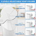 thumbnail image 2 of 2X Automatic Liquid Soap Dispenser, 13.5Oz/400ML Wall Mount Soap Dispenser, USB Rechargeable, Touchless Hand B, 2 of 8