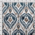 thumbnail image 3 of oneOone Polyester Lycra Fabric Ogee Ikat Printed Fabric 1 Yard 56 Inch Wide, 3 of 4