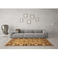 thumbnail image 3 of Ahgly Company Indoor Round Oriental Brown Industrial Area Rugs, 4' Round, 3 of 4