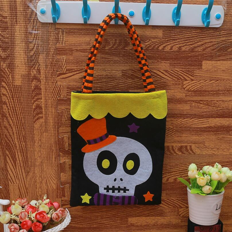 Kids Children Halloween Party Bags Loot Trick or Treat Candy Bucket Bags 