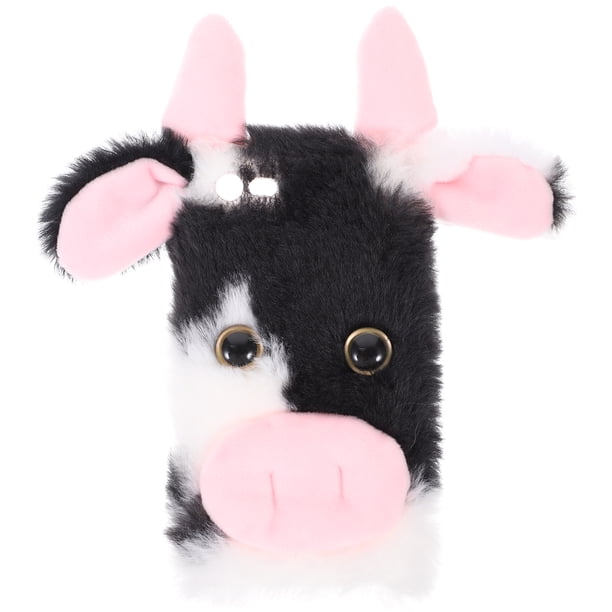 EeaseMX Funda para teléfono con diseño de vaca de peluche, compatible con 7, 8 y SE 2020