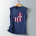 thumbnail image 5 of IROINNID Women's Round Neckline T-Shirt Sleeveless 4th Of July Summer Casual Loose Tops, 5 of 5