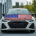thumbnail image 3 of KUIFORTI American Hood Flag Cover Car Hood Cover Protector American Flag for Car Decor, Patriotic All Season Protection Novelty Automotive Accessories, 3 of 6