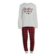 thumbnail image 6 of Jolly Jammies Men's Christmas Crew Holiday Matching Family Pajamas Set, 2-Piece, Sizes S-XXL, 6 of 6