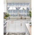 thumbnail image 4 of Blue Coastal Starfish Swag Curtains for Living Room/Bedroom Windows, Beach Nautical Shell Eucalyptus Wooden Kitchen Curtains and Valances Set 36 Inch Length, Swags Valance Curtain Panels, 4 of 5