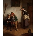 thumbnail image 3 of Laslett John Pott 12x14 Black Modern Framed Museum Art Print Titled - A Chip off the Old Block (1869), 3 of 5