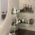 thumbnail image 2 of ZheElen Waterproof And Rust Proof Acrylic Shower Shelves Say Goodbye To Clutter Placed In Corner. Save Space transparent, 2 of 6