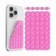 thumbnail image 1 of wonima44 Silicone Suction Cup Phone Mount Double-Sided, Sticky Grip Suction Phone Case Mount for iPhone & Android, Hands-Free Phone Accessories for Tiktok Videos & Selfies (Pink Color), 1 of 1