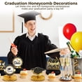 thumbnail image 2 of 9 piezas de centros de mesa de panal de graduación, decoraciones de fiesta de graduación de clase 2023, adornos de mesa de graduación de felicitaciones 2023, suministros para regalos de fiesta de grad, 2 of 7