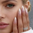 thumbnail image 3 of Punta francesa FJSMtoPL de Press On Nails con diseño cromado y almendra, 3 of 7