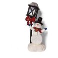 thumbnail image 1 of Hengsof - Luz de noche navideña con enchufe para Papá Noel y muñeco de nieve, decoración de cerámica vintage, luz de noche navideña para dormitorio, pasillo, escaleras, regalo de Navidad, 1 of 3