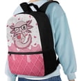 thumbnail image 6 of Yuyamidu Cute Pink Axolotl School Backpack for Girls, Lightweight Student Daypack with Multi Pockets for Elementary Class, Travel & Daily Use, 6 of 6