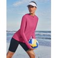 thumbnail image 4 of Pinspark Women's Athletic Hoodie Jackets Sun Protection Slim Fit Track Jacket Lightweight Long Sleeve Performance Shirt with Pockets, 4 of 6