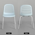 thumbnail image 4 of Modern Dining Chairs with Hollow Back，Dining Chairs Set of 4, Farmhouse Dining Chairs for Living Room Kitchen, 4 of 6