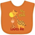 thumbnail image 3 of Inktastic My Mimi Loves Me Giraffe Boys or Girls Baby Bib, 3 of 4