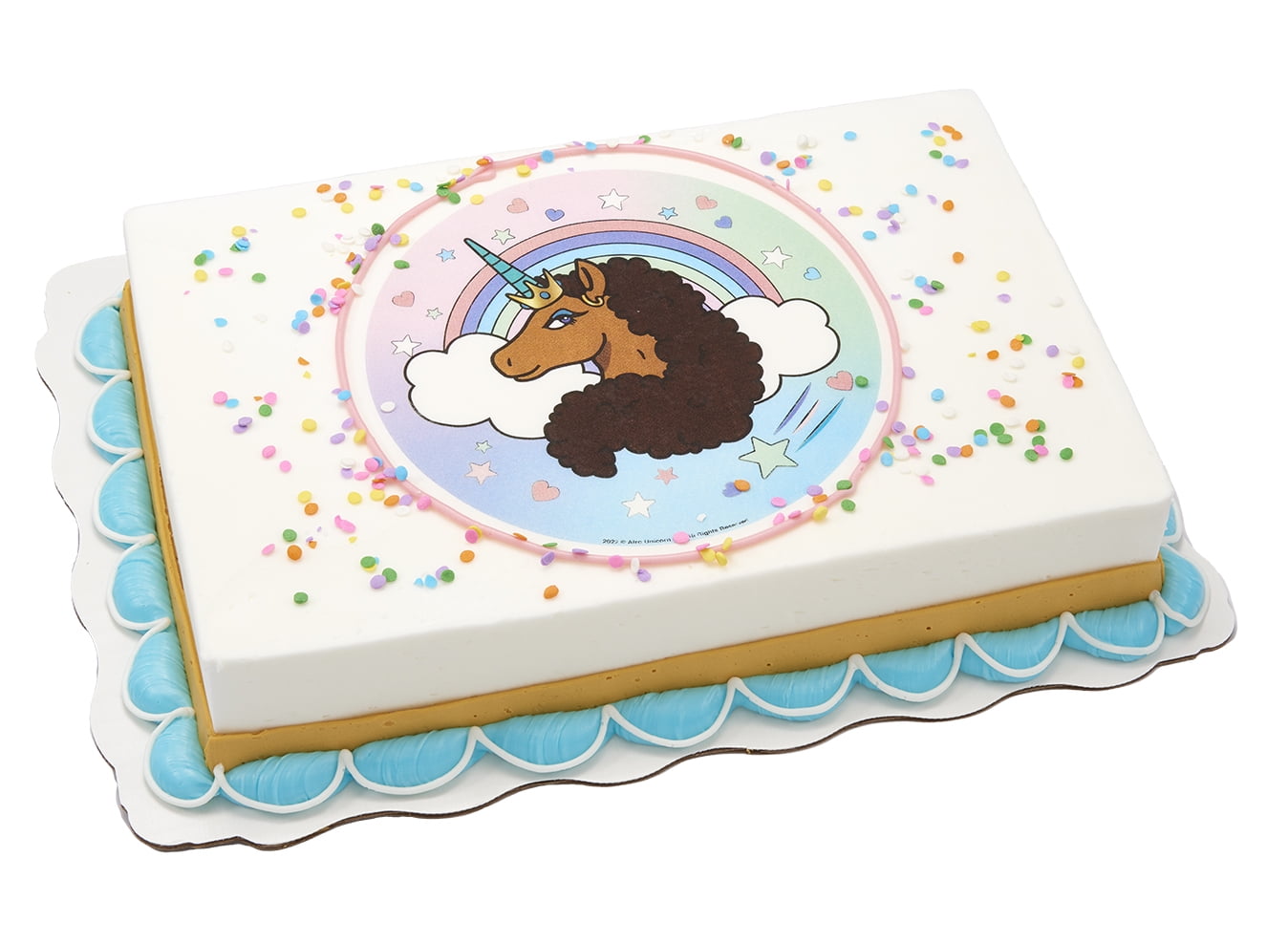 Afro Unicorn© Sheet Cake