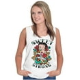 thumbnail image 3 of Betty Boop Sweet Strong Anchor Tattoo Women Plus Size Tank Top Brisco Brands 3X, 3 of 5