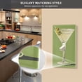 thumbnail image 5 of Yayeee Toggle Light Switch Wall Plate 1-Gang 4.5"x2.7" Home Decorative Outlet Cover, Martini with Olive, 5 of 7