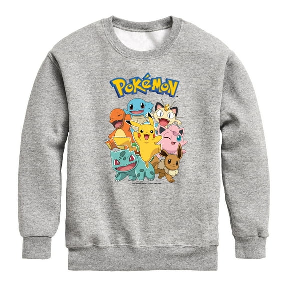 Pokémon - Pikachu and Friends - Youth Crewneck Fleece Sweatshirt