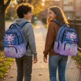 thumbnail image 3 of Pzuqiu Galaxy Axolotl Print Backpack for Teens Lightweight Breathable Students School Bookbag Large Capacity Laptop Daypack with Side Pockets Soft Travel Rucksack for 8-14 Years, 3 of 7