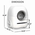 thumbnail image 2 of Self-cleaning Cat Litter Box, 77L Automatic Cat Litter Box with APP Control and Support WiFi, Large Cat Litter Box with Exhaust Hose for Multiple Cat, 2 of 10
