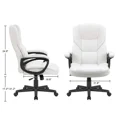thumbnail image 5 of Lacoo Faux Leather High-Back Executive Office Chair with Lumbar Support, White, 5 of 7