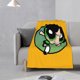 thumbnail image 4 of Manta con estampado multicolor, manta de franela súper suave, ligera y esponjosa, manta de cama de felpa Las Chicas Superpoderosas Buttercup, 4 of 8