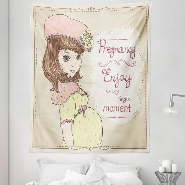Saying Tapestry, Pregnancy Enjoy Every Single Moment Clipart