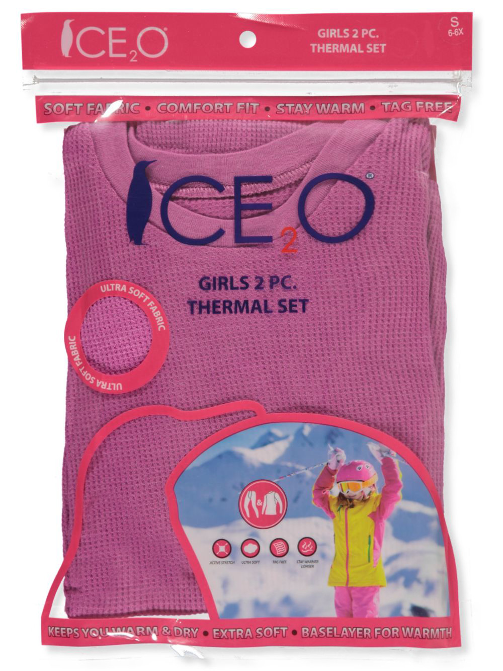 Ice2O Girls' Thermal 2-Piece Long Underwear Set (Toddler) - image 4 of 4