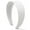 White, variant on LinYooLi White Headbands for Women 2 Inch Wide Thick White Hairband Faux Leather Headband for Women and Girls Plastic Hard Head Band Solid Colors