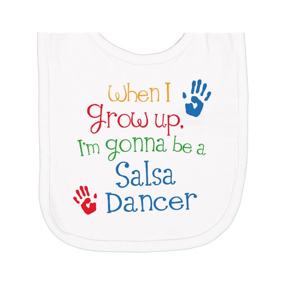 Inktastic Salsa Dancer Future Newborn Bib