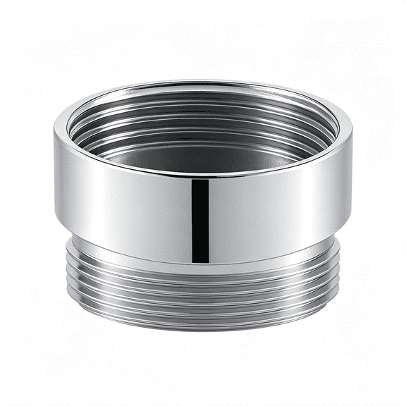 HIBIBUD Faucet Aerator Adapter-55/64 Inch Female to 55/64 Inch Male,Chrome Brass Sink Adapter,For Kitchen and Bathroom Connection (F22-M22)|Durable Premium Chrome-Plated Brass with Removable Aerator