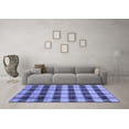 thumbnail image 3 of Ahgly Company Indoor Round Abstract Blue Modern Area Rugs, 8' Round, 3 of 4