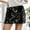 czb# Black559, variant on Women Party Sequin Mini Skirt Midi Waist Pencil Clubwear Bodycon Solid Color Stretchy Sparkly Glitter Casual Slim Fit Trendy Shiny Skirt Night Out Party,White,M