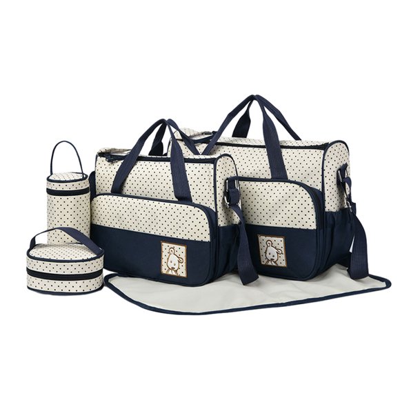 Ensemble de Sac à Langer Grande Capacité Imperméable Sac à Couches Multifonction Durable Sac à Couches Élégant Durable Pratique Facile à Nettoyer Chariot de Maternité Ensembles de Sacs à Langer Léger Chariot Maman
