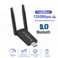 thumbnail image 2 of 1300Mbps USB WiFi Adapter USB 3.0 Bluetooth Dual Band Receiver, 2 of 5