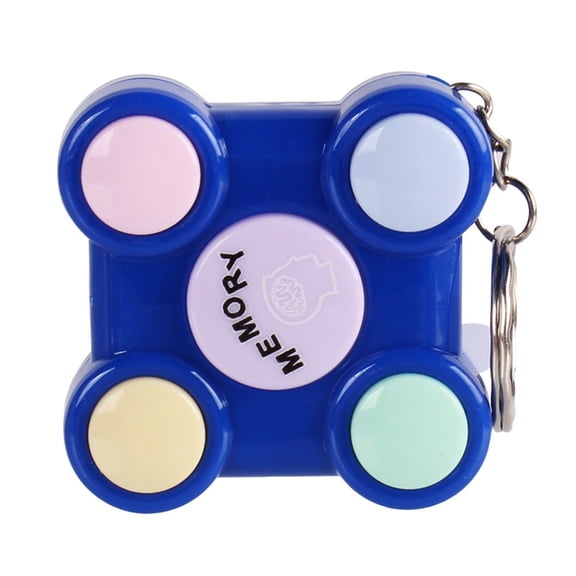 Mini Handheld Electronic Memory Game Keychain LED Light Sound Classic Sequencing Arcade Fidget Controller Workplace Stress Reliever Pocket Travel Gear