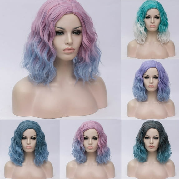 Travelwant Ombre Short Bob Wavy Human Hair Lace Front Wigs Invisible Lace Frontal Human Hair Wigs Pre Plucked Bleached Knots Glueless Short Body Wave Wigs