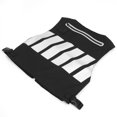 thumbnail image 4 of Chaleco reflectante de seguridad, ropa de ciclismo, chaleco para entrenamiento en el patio, equipo deportivo, blanco y negro, 4 of 15