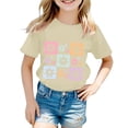thumbnail image 1 of T-shirt Fille Col Rond Tout-Petit Manches Courtes T-Shirt Enfants T-Shirts Garçons Shorts pour Garçons 4T, 1 of 3
