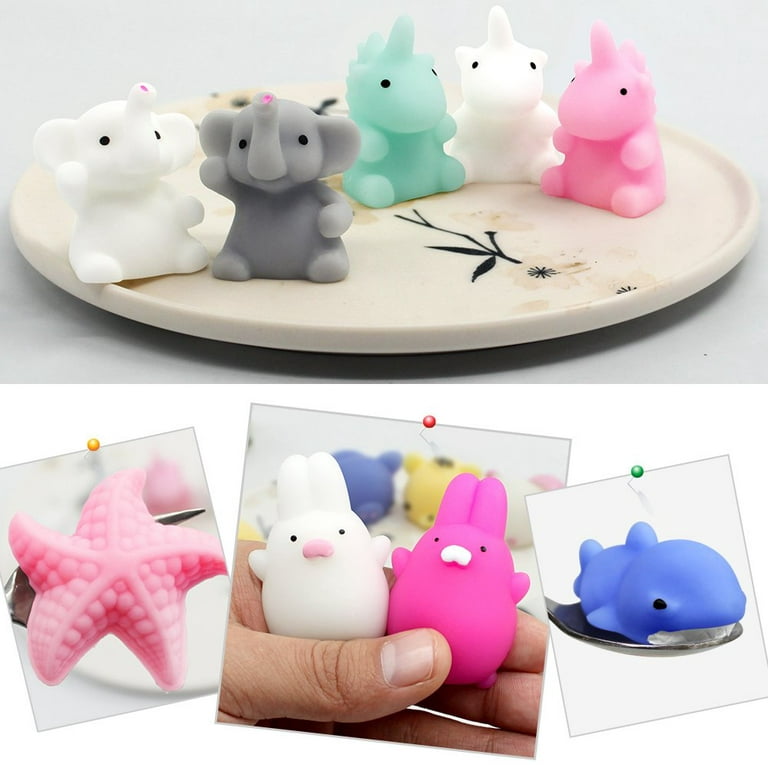100 Pcs Kawaii Squishies, Mochi Squishy Toys for Kids Party Favors, Mini  Sensory