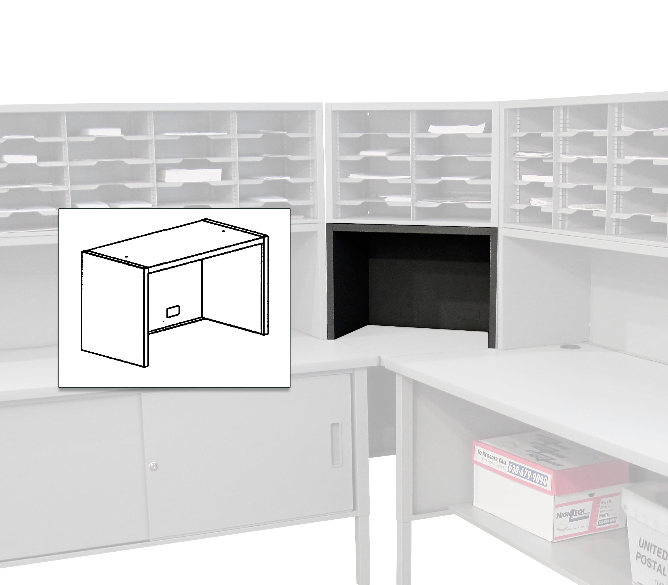 Modular Mailroom Sorter Components to customize your ideal mailroom